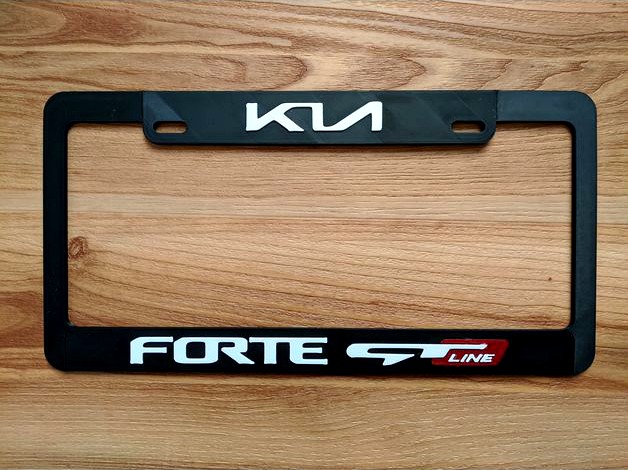Kia Forte GT-line License Plate Frame by Z3R0-1989
