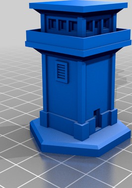 6mm Watch Tower 1A & 1B - Hexed and Hexless by RainingFire