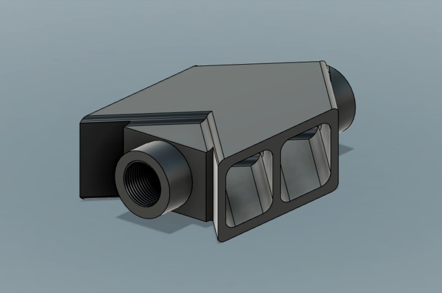 Airsoft Berrett style compensator / muzzle brake by Zvedak