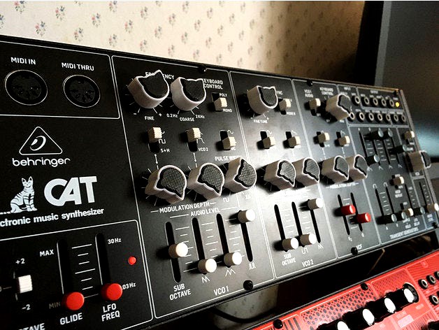 Behringer CAT cat-shaped knobs by BrunoBellamy