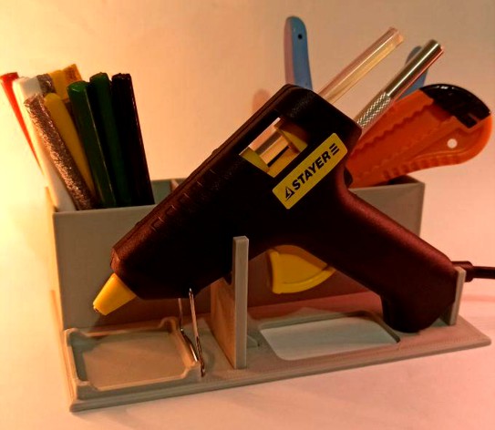 Hot glue gun stand by Nik_601