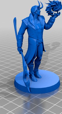 Loki miniature with base by thetitanofiron