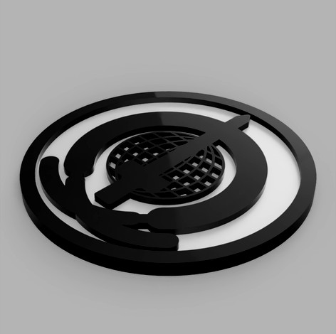 Marvel's Sword Logo - Marvel Coasters by SJThreeD