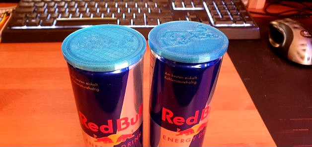 Ultrathin Red Bull Can Lid - Ultra dünner Red Bull Dosen Deckel by xtommmik