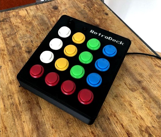 RetroDeck Arcade-Style (stream deck, macro button for OBS, Twitch etc.) by toto_1981