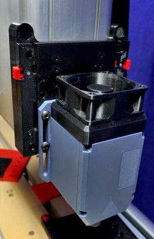 Standalone i2R/Axiom Iconic quick-mount for the OPT 15 watt laser by BlackMoonDesignGroup