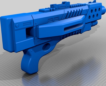 Mass Effect M-300 Claymore Shotgun  by purplehazey