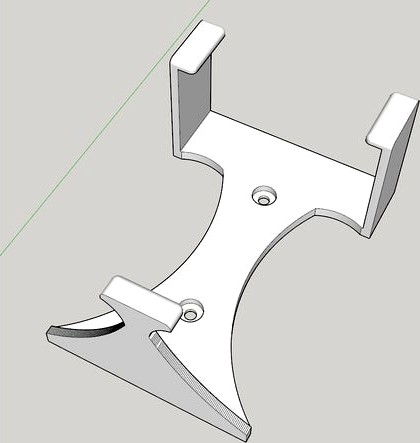 Raspberry Pi 4B Wall Mount by MomsFreak