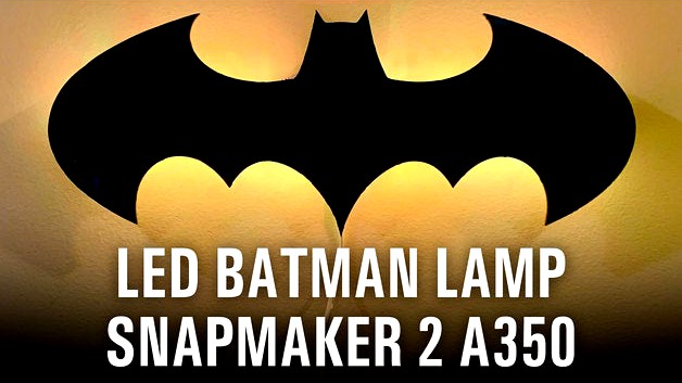 LED Batman lamp, using Snapmaker 2 A350 by Design8Studio