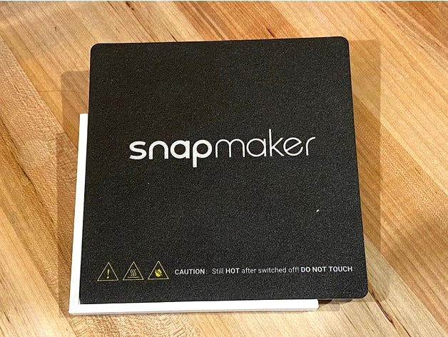 Snapmaker Print Bed Sticker Alignment Plate by Demoend