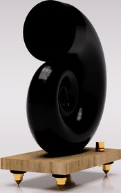 Shell Speaker - Oak base plate by petolone