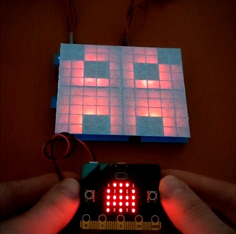 Stackable Microbit Led Matrix Magnifier by finalmaker