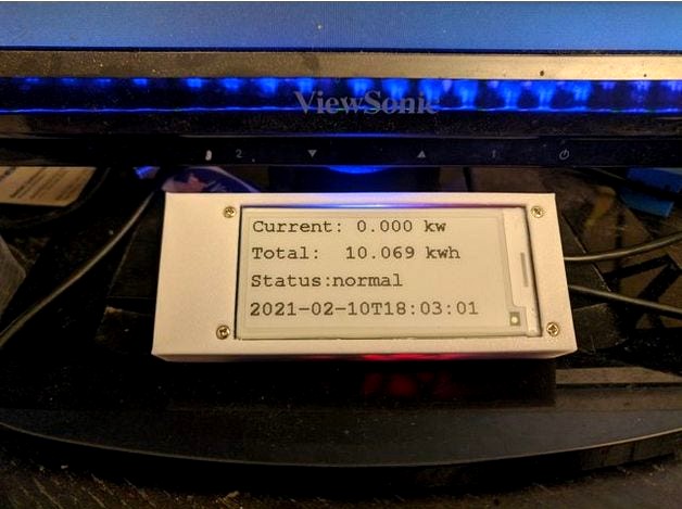 2.9" e-paper case for esp32 by dlichterman