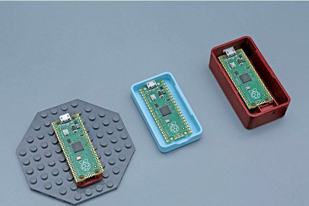 Raspberry Pi Pico Lego Case by adafruit 3d model