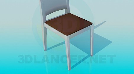 3D Model Stool with back