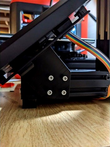 Vertical LCD Mount for Voxelab Aquila by SnappedAxe