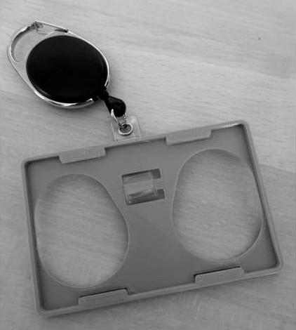 Access card holder for two cards by januch