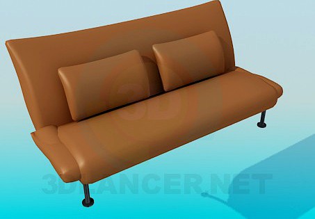 3D Model Sofa-bench on high legs