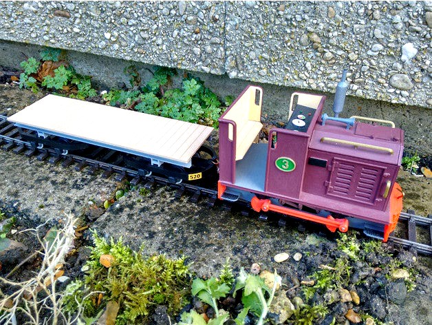 Narrow Gauge Bogie Flat Wagon by clarionut