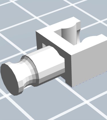 K'nex black Y connector by Yoav3dPrints