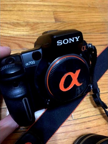 Sony A mount Alpha back lens cap and body cap by Beeblaine