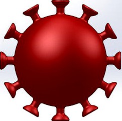 Covid-19 wall decoration by Printedgenius