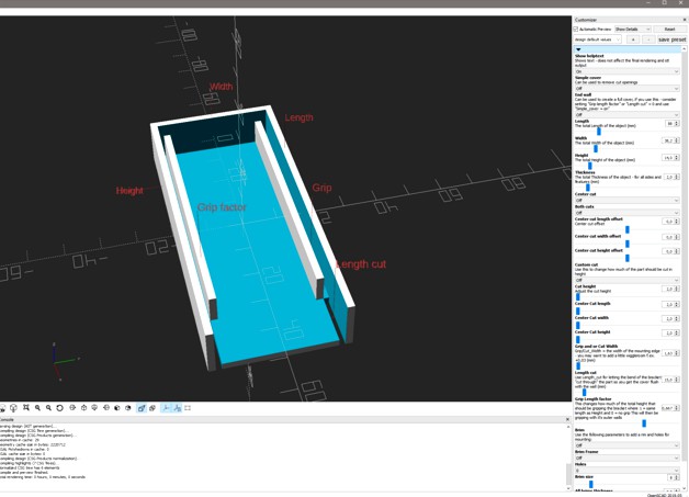 Customizable bracket cover by usable_3d