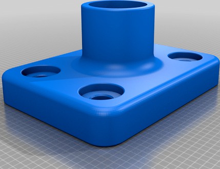 ANYCUBIC i3 Mega Bowden Tube support for E3D v6 Hotend by Thatcouper