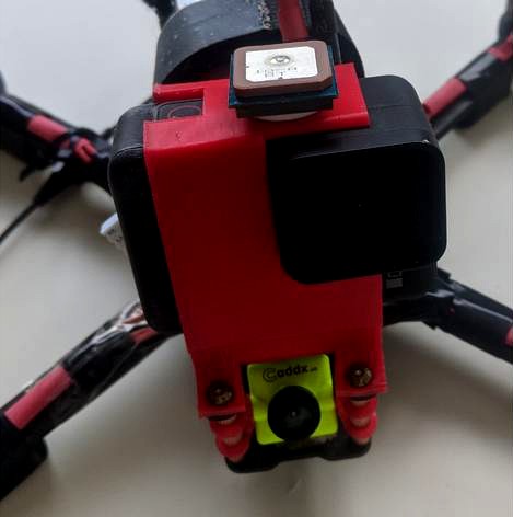 FPV drone Gopro mount by Kosebamse