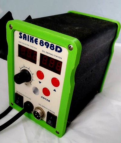 Saike 898D SMD Soldering station face plate surround bezel by BlueSkyLark