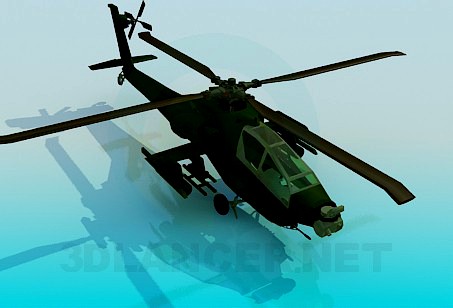 3D Model Apache helicopter