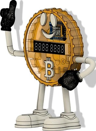 Bitcoin Price Ticker Clock by Unco