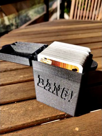 Compact Magnetic Bang! Card Game Holder by peterdanos