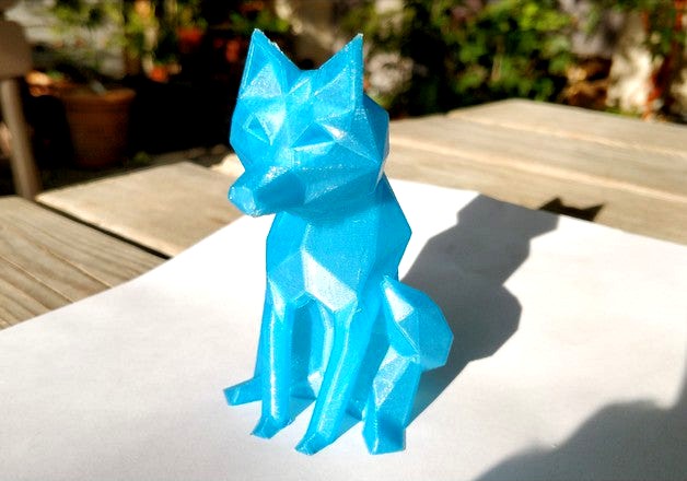 low poly fox by tomdavid