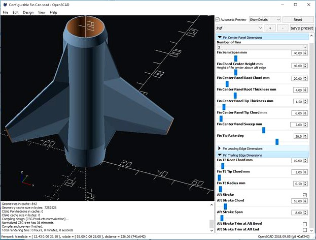 Model Rocketry Configurable Fin Can by garyacrowellsr