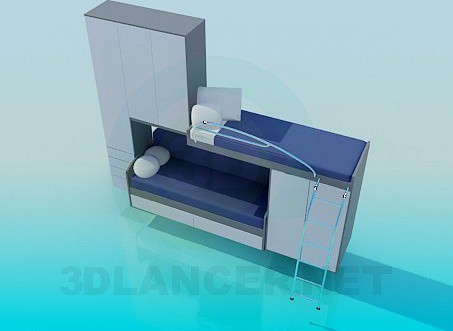 3D Model Bunk bed