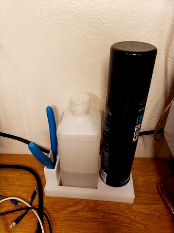 Alcohol and Hair Spray Organizer for 3D Printer by Escanaba1772