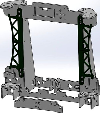 Anet A8 Frame Brace "Bridge" by gsoels