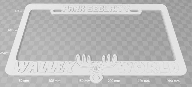 Walley World - Park Security, License Plate Frame, National Lampoon's Vacation by beckerthorne