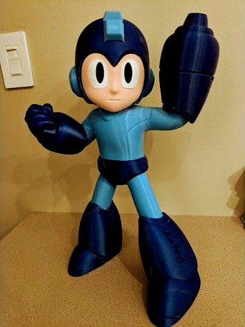 Mega Man! Each Color is a Separate STL! by ChaosCoreTech
