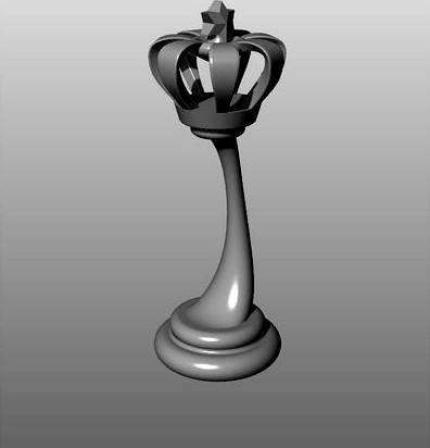 Modern Chess Set (low-res): King by KaziToad