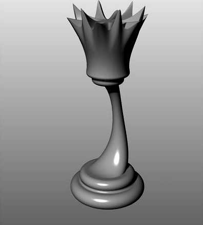 Modern Chess Set (low-res): Queen by KaziToad