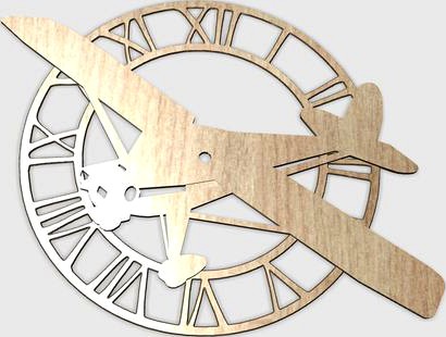 airplane clock by ledjo