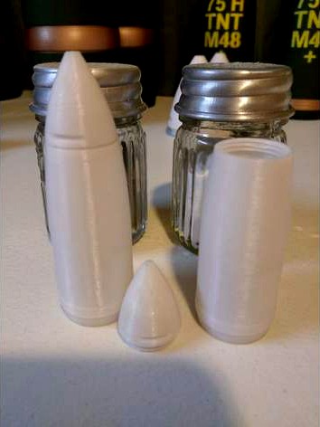 Artillery Shell Salt and Pepper Shakers by sbeecroft