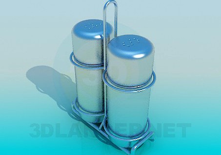 3D Model Salt and pepper shakers