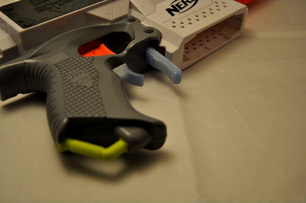 Nerf Stryfe Magazine Release by NerfingJac