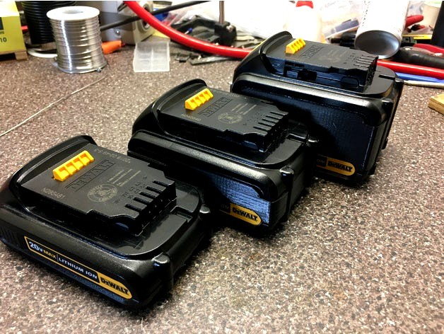 Dewalt 20v max upgrade spacer 5 cell to 10 cell by rwaudio