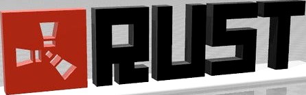 Rust Logo with Text and Stand V2 by ThattCatto