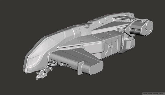 Star Citizen Drake Cutlass - Halved by Noblespoon