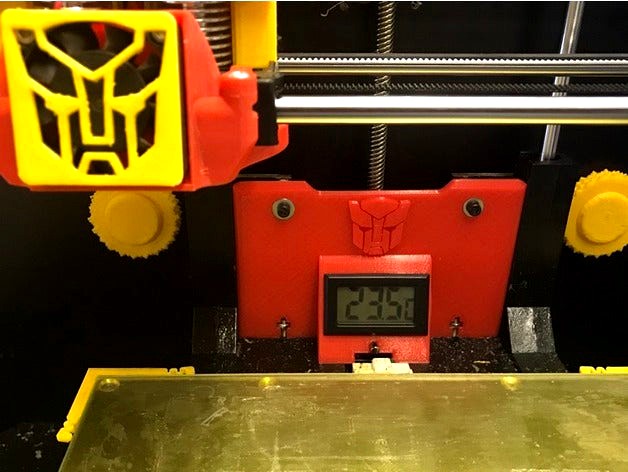 CTC 3d Printer Build Plate Back Plate with Temprature  by hawkachu